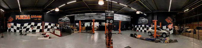 Estrutura da Flecha Garage na Avenida Imirim
