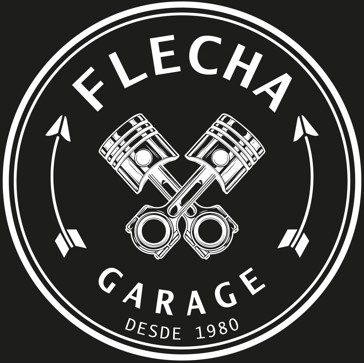 Logotipo oficial Flecha Garage